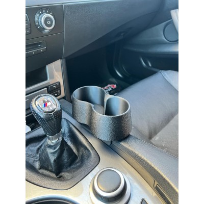 BMW E60/E61 Имитираща кожа двойна поставка