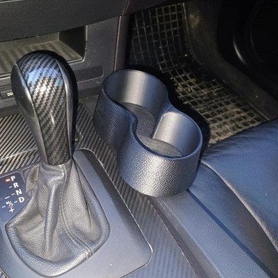 BMW E60/E61 Имитираща кожа двойна поставка